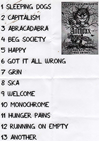 Anthrax - The Lady Luck, Canterbury 6.6.14